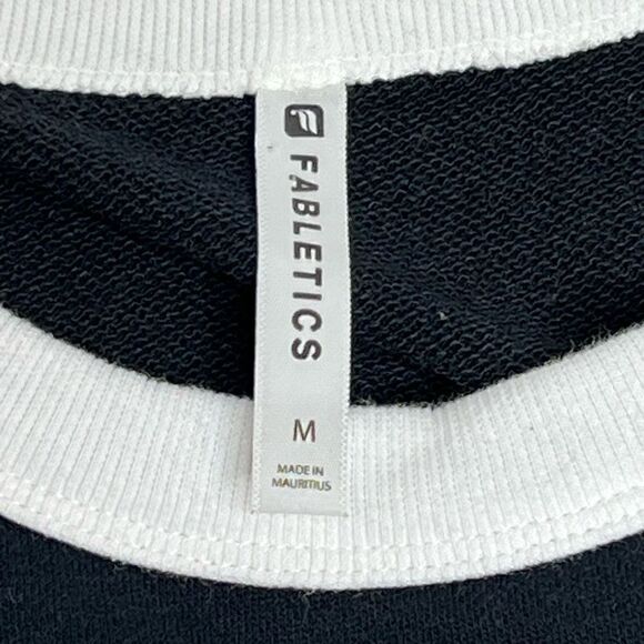 Fabletics Becky black and white French Terry mini dress size M - Picture 12 of 14